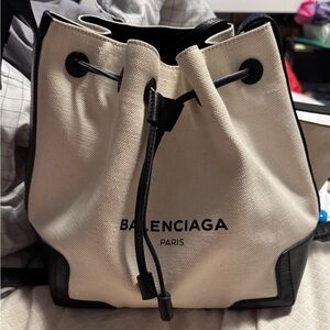 Balenciaga Canvas Bucket Bag